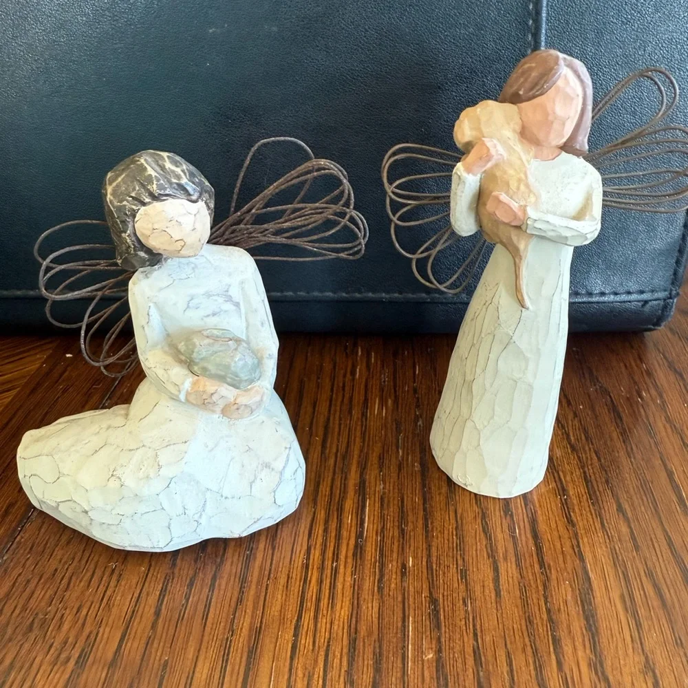 Willow tree figurines lot of 4 Sisters Angel of Protection Friendship Keepsake - Picture 2 of 11